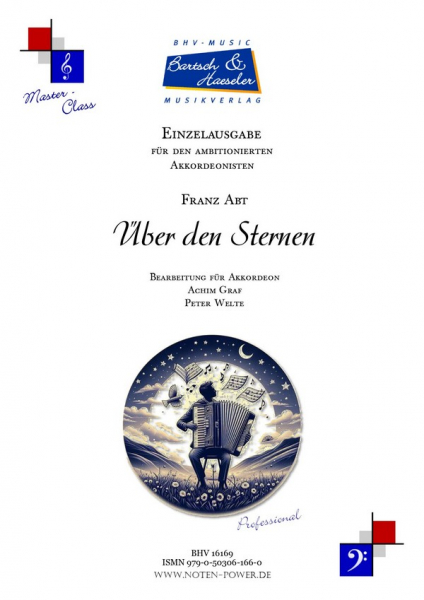 Über den Sternen für Akkordeon