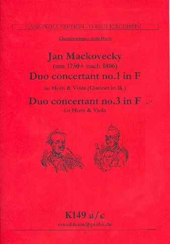 Duo concertant f major no.3 for horn and viola