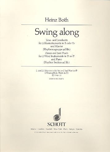 Swing along für 2 Blasinstrumente in B oder Es (Klarinetten, Saxophone, Trompeten,
