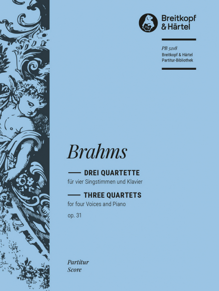 3 Quartette op.31 für 4 Singstimmen (SATB) und Klavier