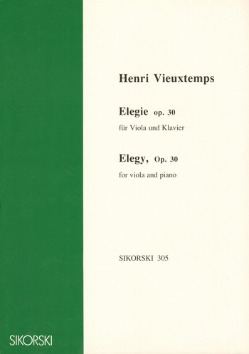 Elegie op.30 für Viola und Klavier