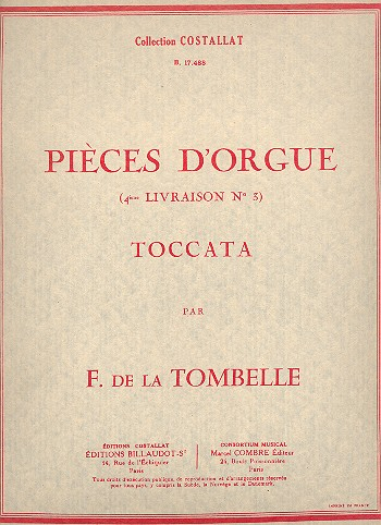 Toccata op.23,3 pour orgue