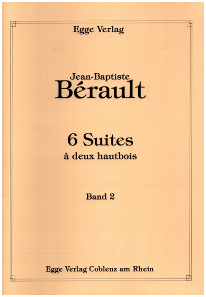 6 Suites vol.2 (no.4-6) pour 2 hautbois