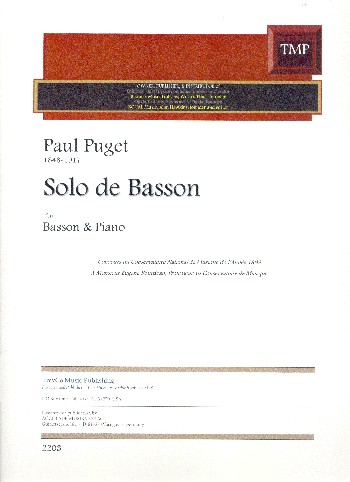 Solo de Bassoon for basson and piano
