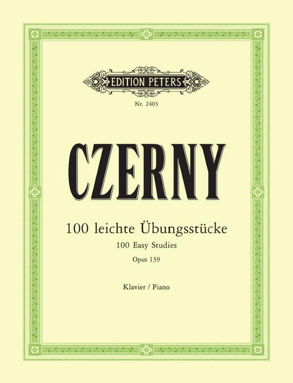 C. F. Peters Ltd & Co. Kg Etüden Für Klavier 100 Leichte Übungsstücke Op. 139