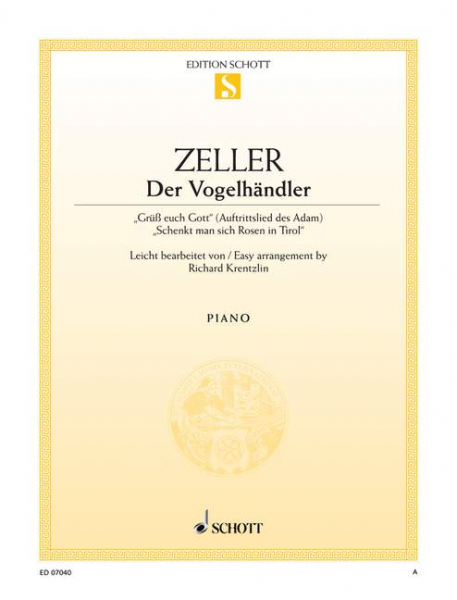 Der Vogelhändler für Klavier