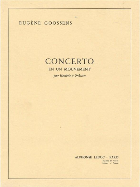 Concerto en un mouvement pour hautbois et orchestre