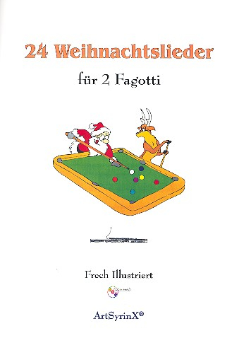 24 Weihnachtslieder (+CD) für 2 Fagotti