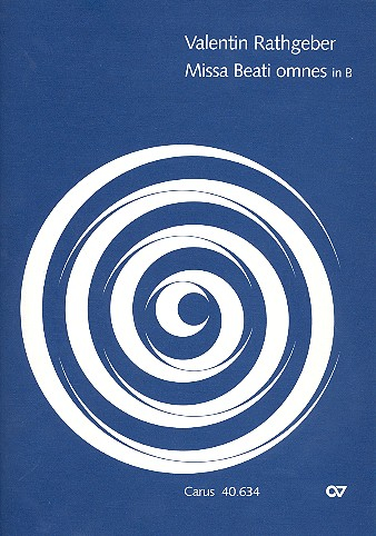Missa Beati omnes B-Dur op.1,4 für Soli, gem Chor, 2 Violinen und Bc