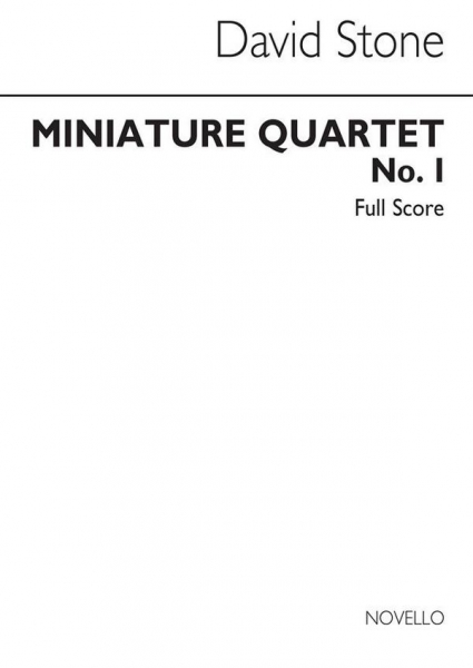 Miniature Quartet No.1 for string quartet