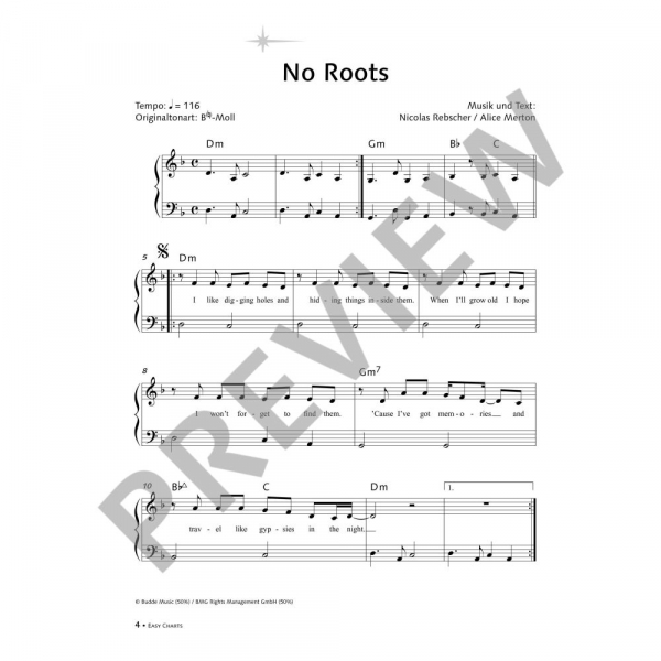 Songbook Klavier Easy Charts Band 9