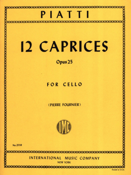 12 Caprices op.25 for cello