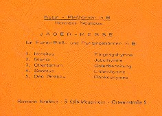 Jäger-Messe für Fürst-Pleß- und Parforcehörner in B