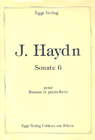 Sonate Nr.6 für Fagott und Klavier