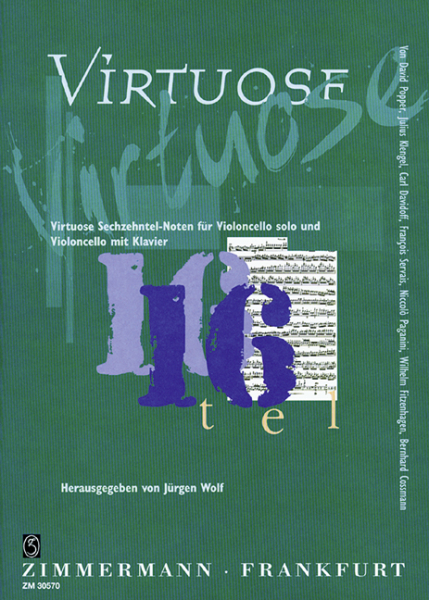 Virtuose Sechzehntel-Noten für Violoncello solo und
