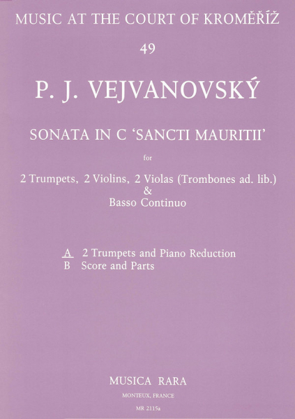Sonate C-Dur für 2 Trompeten, 2 Violinen, 2 Violen (Posaunen) und Bc
