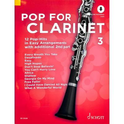 Spielbuch Klarinette Pop for Clarinet 3