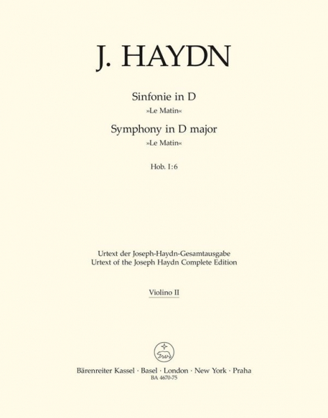 Sinfonie D-Dur Hob.I:6 für Orchester