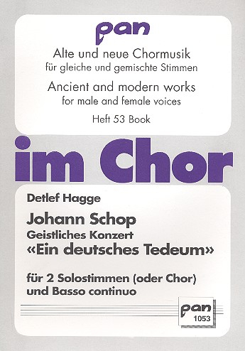 Ein deutsches Tedeum für 2 Stimmen (gem Chor) und Bc
