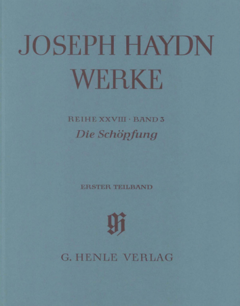 Joseph Haydn Werke Reihe 28 Band 3 Teilband 1 Die Schöpfung
