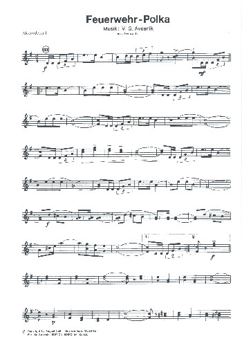 Feuerwehr-Polka für Akkordeonorchester