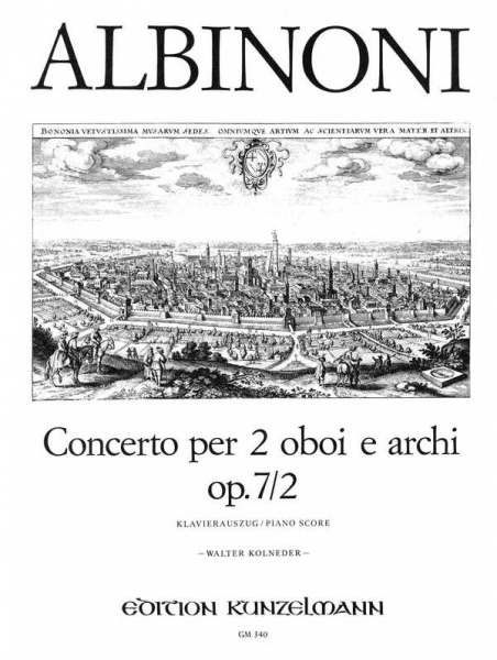 Konzert C-Dur op.7,2 für 2 Oboen und Streichorchester