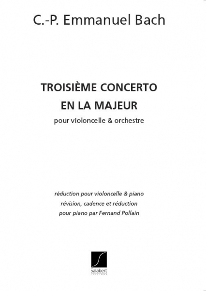 Concerto la majeur no.3 pour violoncelle et orchestre pour
