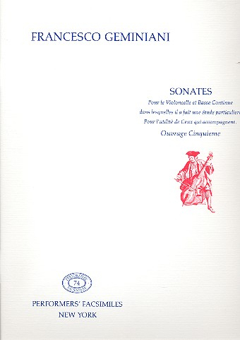 Sonates op.5 pour le violoncelle et basse continue
