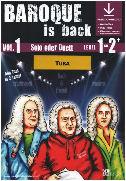 Baroque is back vol.1 (+ Online Audio) für 1-2 Tuben