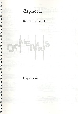 Capriccio op.5 for alto saxophone and piano