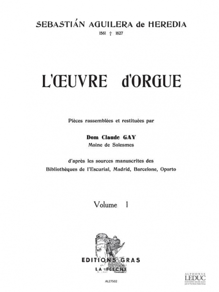 L&#039;oeuvre d&#039;orgue vol.1