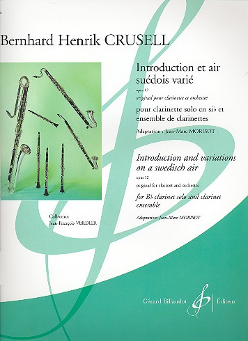 Introduction et air suédois varié op.12 für Klarinetten-Ensemble