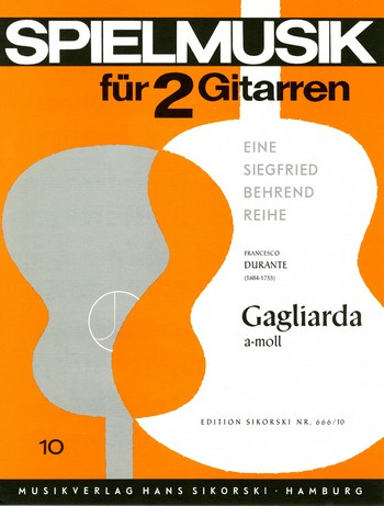 Gagliarda a-Moll für 2 Gitarren
