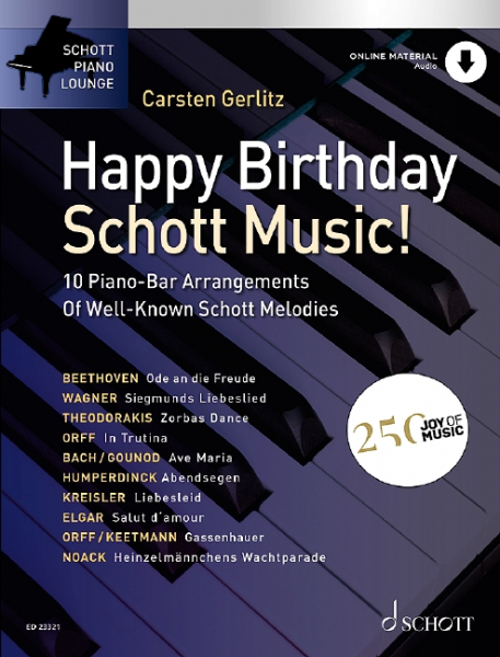 Sammelband für Klavier Happy birthday Schott music
