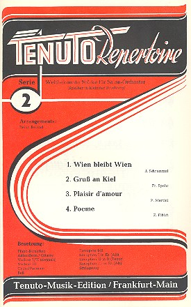 Tenuto Repertoire Serie 2: 4 weltbekannte Stücke für Salonorchester