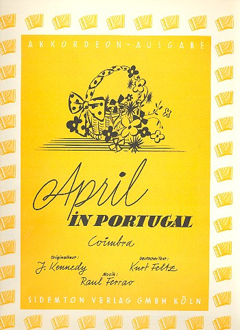 April in Portugal für Akkordeon mit Text