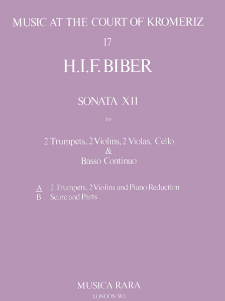Sonate Nr.12 für 2 Trompeten, Streicher und Bc