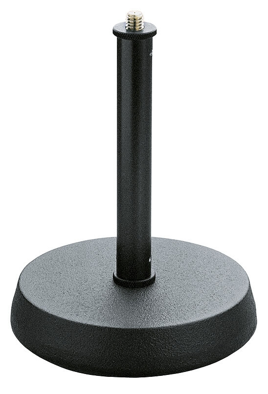 K&M 23200 Tischmikrofonstativ mit Gussrundfuß, schwarz - Image 3