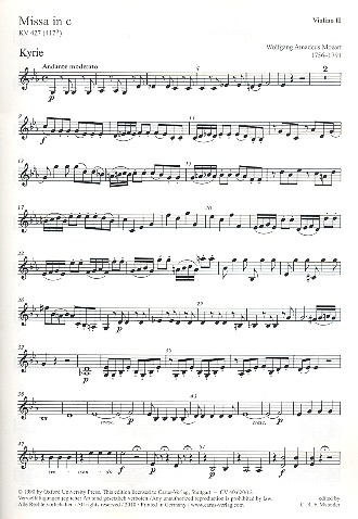 Missa C-moll KV427 für Soli, gem Chor und Orchester