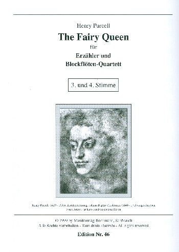 The fairy Queen für Erzähler und 4 Blockflöten (AATB)