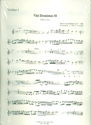 Nisi Dominus g-Moll Nr.2 RWV.E126 für Alt, Tenor, Bass, 2 Violinen, Fagott und Bc