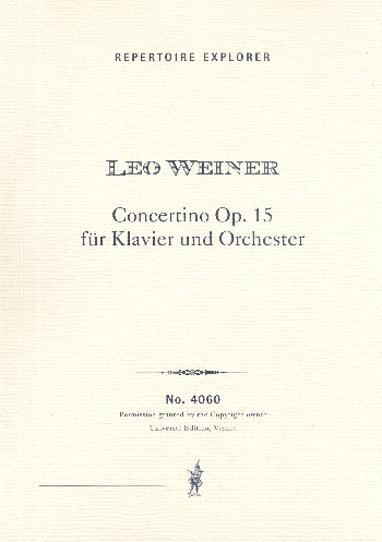 Concertino op.15 für Klavier und Orchester