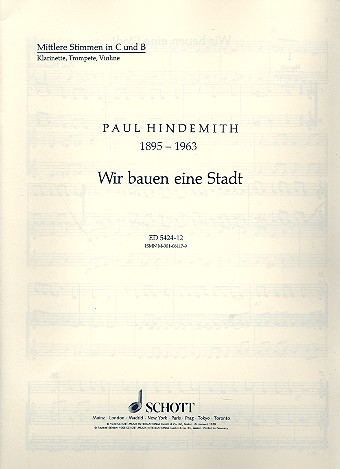 Wir bauen eine Stadt für Kinderchor (SMez), Melodie-Instrumente und Schlagwerk