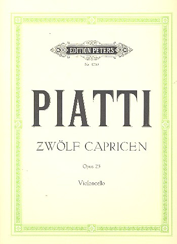 12 Capricen op.25 für Violoncello