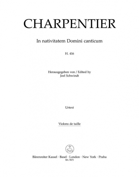 In nativitatem Domini canticum H416 für gem Chor und Streicher