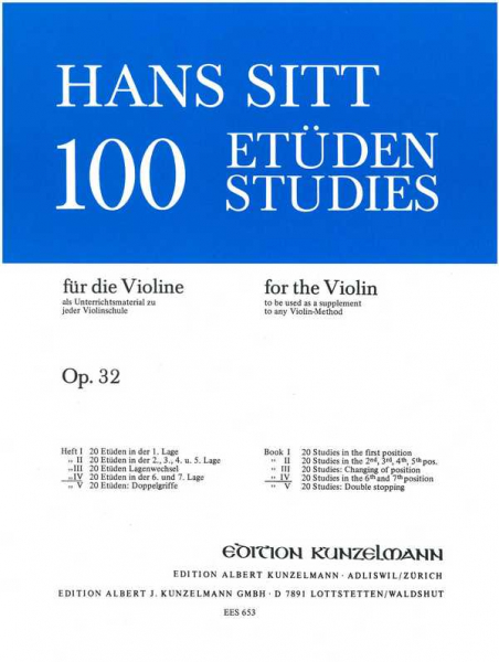 100 Etüden op.32 Band 4 für Violine