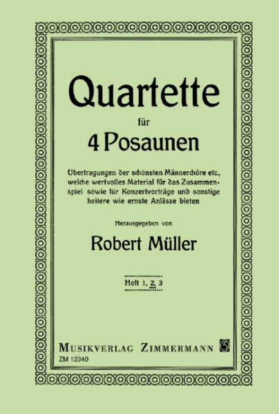 5 ausgewählte Quartette Band 2 für 4 Posaunen