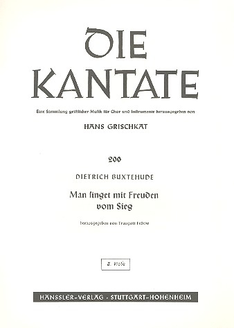 Man singet mit Freuden vom Sieg für gem Chor und Instrumente