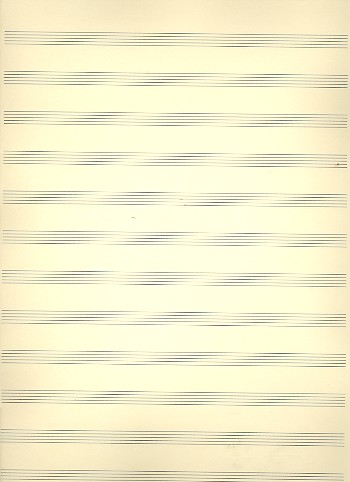 Notenpapier Bach-Format hoch 12 Systeme 24x32,5 cm (5 Bögen)