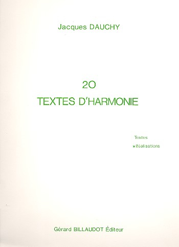 20 Textes d&#039;harmonie réalisations
